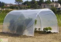 Bâche De Couverture Pour Abri De Culture Pied Droit Richel 3x4m -Jardinage Soldes abri culture serre tunnel jardin richel pied droit 3x4m 32mm 1