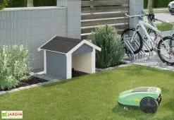 Weka Abri Pour Robot Tondeuse En Bois D’épicéa 80 X 87 X 71 Cm -Jardinage Soldes abri robot tondeuse bois gris weka