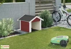 Weka Abri Pour Robot Tondeuse En Bois D’épicéa 80 X 87 X 71 Cm -Jardinage Soldes abri robot tondeuse bois rouge weka