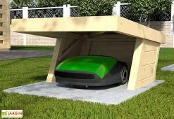 Weka Abri Pour Robot Tondeuse En Bois D’Épicéa Brut Toit Relevable