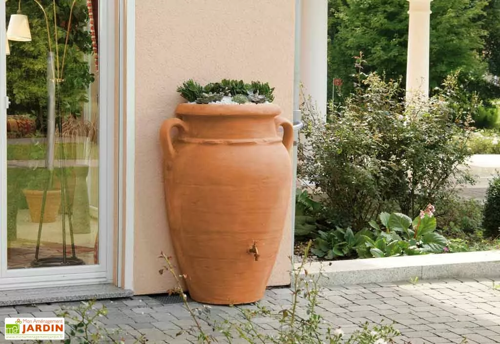 Garantia Récupérateur D'Eau Pluie Amphore Antik Murale 260 L Terracotta 3 Garantia Récupérateur D'Eau Pluie Amphore Antik Murale 260 L Terracotta