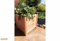 Mon Petit Potager Bac à Fleurs En Bois Douglas Non Traité - Premium -Jardinage Soldes bac a fleurs a poser au sol