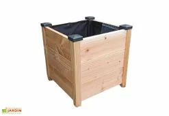 Mon Petit Potager Bac à Fleurs Carré En Bois Douglas Non Traité - Design