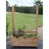 Jardi-Bois Bac à Fleurs Avec Treillis En Bois De Châtaignier Lasuré – Brise Vent 1 Jardi-Bois Bac à Fleurs Avec Treillis En Bois De Châtaignier Lasuré – Brise Vent -Jardinage Soldes bac a fleurs en bois treillis