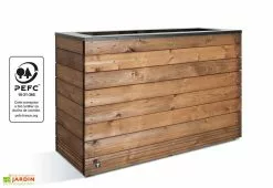 Jardipolys Bac à Fleurs En Bois Selekt (120x45x76) -Jardinage Soldes bac a fleurs selekt 179l