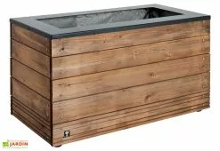 Jardipolys Bac à Fleurs En Bois Selekt (90x45x47,5)