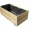 Jardipolys Bac à Fleurs Rectangulaire En Bois Traité Oslo - 79 Litres