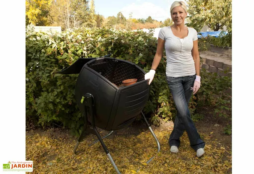 Composteur Rotatif 189L En Polyéthylène Lifetime 5 Composteur Rotatif 189L En Polyéthylène Lifetime – Image 3