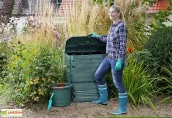 Garantia Composteur Thermo King Bac En Polypropylène + Couvercle Vert 600 L -Jardinage Soldes bac composteur thermo king garantia polyethylene vert 600l 1