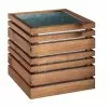 Jardipolys Bac à Fleurs En Pin Autoclave 50 X 50 X 50,2 Cm Lign Z -Jardinage Soldes bac fleurs bois acier