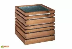 Jardipolys Bac à Fleurs En Pin Autoclave 50 X 50 X 50,2 Cm Lign Z