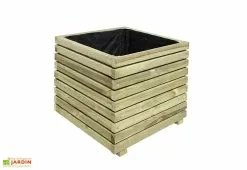 Jardipolys Bac à Fleurs En Bois De Pin Traité Autoclave KÜB 60 X 60 Cm