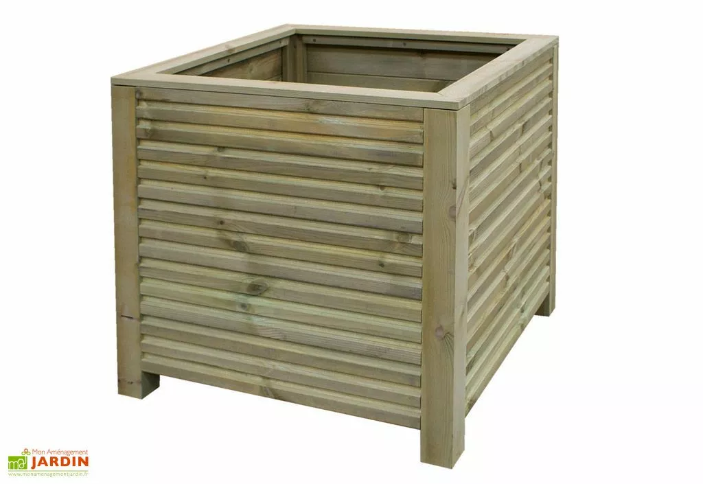 Gardival. Bac à Fleurs Pin Autoclave Alpha 28 (80x80x70cm) 3 Gardival. Bac à Fleurs Pin Autoclave Alpha 28 (80x80x70cm)