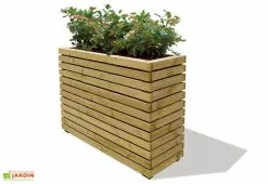 Gardival. Jardinière Pin Autoclave Venice (90x30x60cm) -Jardinage Soldes bac fleurs pin autoclave 90x30cm venice 1