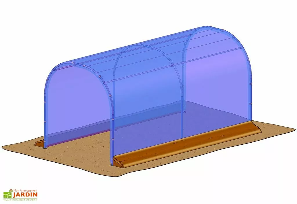 Bâche De Couverture Pour Abri De Culture Pied Droit Richel 2x4m 3 Bâche De Couverture Pour Abri De Culture Pied Droit Richel 2x4m
