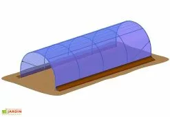 Bâche De Couverture Pour Abri De Culture Pied Droit Richel 3x8m