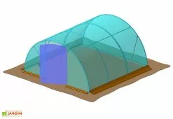 Bâche De Porte Pour Serre De Jardin Tunnel Richel 4,5