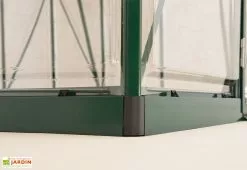 Canopia Serre De Jardin En Aluminium Et Polycarbonate Balance – Vert -Jardinage Soldes base serre aluminium vert polycarbonate balance
