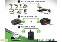 Constructor Batterie Lithium 20V 2Ah Pour Outils PowerShared -Jardinage Soldes batterie lithium outil constructor 2