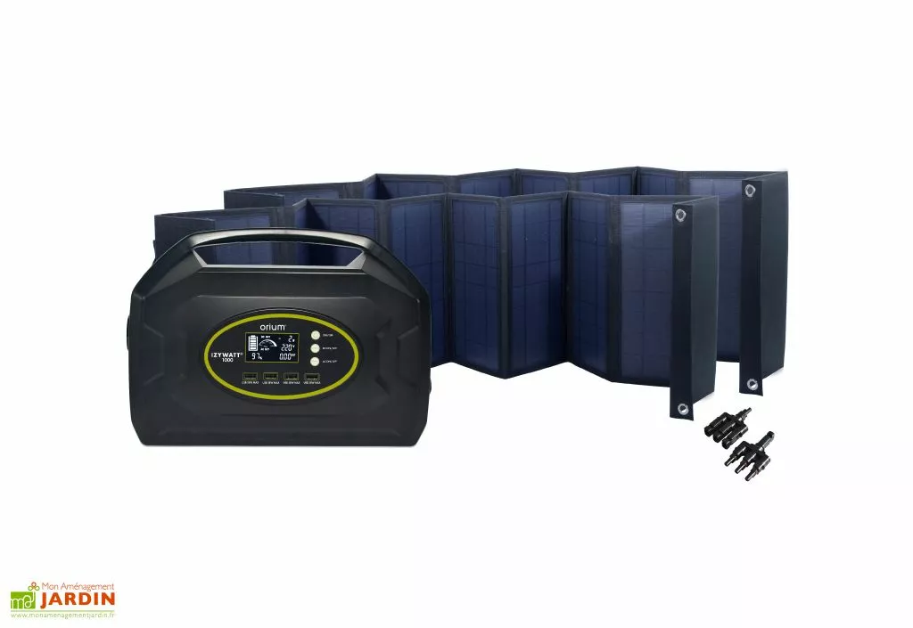 Orium Batterie Nomade Solaire Izywatt 1000 + 2 Panneaux Pliants 60 W 3 Orium Batterie Nomade Solaire Izywatt 1000 + 2 Panneaux Pliants 60 W