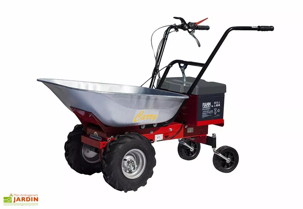 Eurosystems Brouette Électrique Avec Benne Basculante En Acier Galvanisé 300 W 3 Eurosystems Brouette Électrique Avec Benne Basculante En Acier Galvanisé 300 W