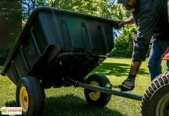 Polar Remorque En Polyéthylène 175 X 94 Cm – LG900 -Jardinage Soldes brouette jardinage re colte roues