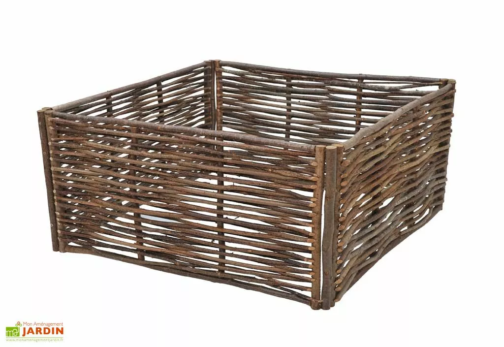 Forest Avenue Carré Potager En Noisetier 0,90x0,90x50 M 3 Forest Avenue Carré Potager En Noisetier 0,90x0,90x50 M