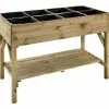 Jardipolys Potager Surélevé En Bois Traité Gariguette -Jardinage Soldes carr potager gariguette