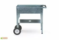 Herstera Garden Carré Potager Sur Pieds Avec Roulettes - Barcelona -Jardinage Soldes carre potager argent culture