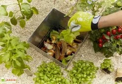 Mon Petit Potager Carré Potager En Bois Avec Composteur Keyhole Garden 120 X 115 Cm -Jardinage Soldes carre potager autonome bois douglas composteur 120x120cm 1