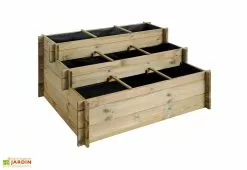 Jardipolys Carré Potager à 3 Étages (100 X 120 X 54 Cm)