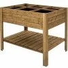 Ekju Carré Potager En Bois Autoclave Sur Pieds 120 X 80 Cm H. 88 Cm - Ventspils -Jardinage Soldes carre potager bois sureleve ekju 253478