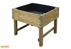 Jardipolys Carré Potager En Bois Pour Enfant 60 X 50 X 50,5 Cm -Jardinage Soldes carre potager en bois pour enfant 60 x 50 x 50 5 cm