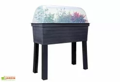 Garantia Carré Potager Sur Pieds Modulable En Polyéthylène Urban 37 X 75 Cm