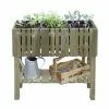 Jardipolys Carré Potager Sur Pieds En Bois De Pin Traité Vertikal 79 X 29 X 79 Cm -Jardinage Soldes carre potager sureleve bois vertikal
