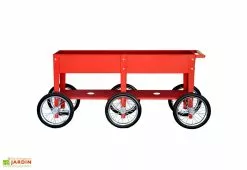 Herstera Garden Jardinière En Acier à Roulettes - Wheels