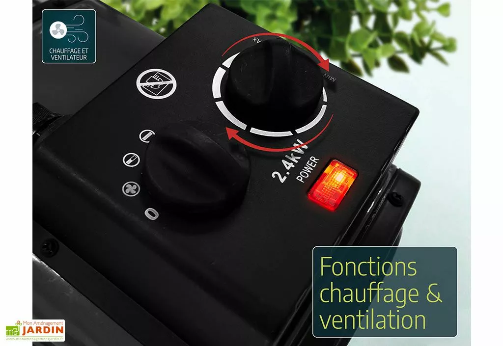 Canopia Chauffage Ventilateur D'appoint 2400W Avec Thermostat Digital 7 Canopia Chauffage Ventilateur D'appoint 2400W Avec Thermostat Digital – Image 5