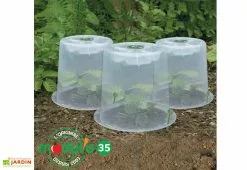Modul'o Cloche Potagère à Forcer Modulo ø35 Cm (lot De 3) -Jardinage Soldes cloche potagere modulo 35 polypropylene mini serre 1