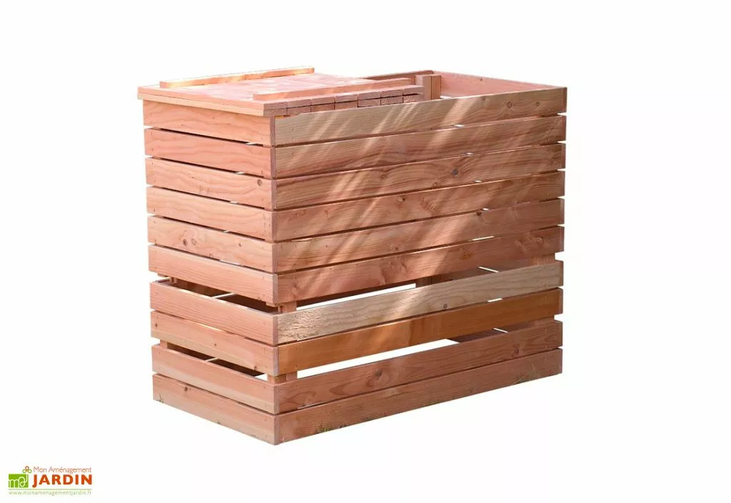 Lécopot Composteur En Bois Douglas 850 L – 129 X 70 X 105 Cm 3 Lécopot Composteur En Bois Douglas 850 L – 129 X 70 X 105 Cm
