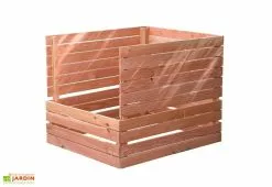 Lécopot Composteur En Bois Douglas 1200 L – 125 X 110 X 105 Cm -Jardinage Soldes composteur bois imputrescible 1200l
