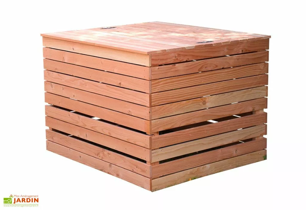 Lécopot Composteur En Bois Douglas 1800 L – 145 X 125 X 105 Cm 4 Lécopot Composteur En Bois Douglas 1800 L – 145 X 125 X 105 Cm – Image 2