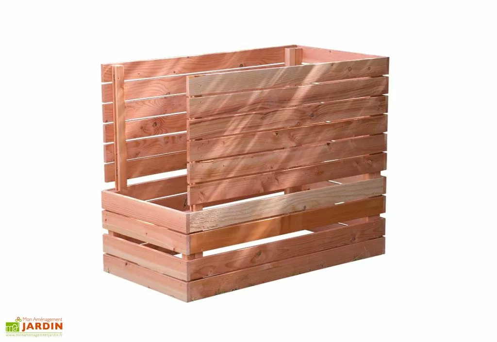 Lécopot Composteur En Bois Douglas 850 L – 129 X 70 X 105 Cm 4 Lécopot Composteur En Bois Douglas 850 L – 129 X 70 X 105 Cm – Image 2