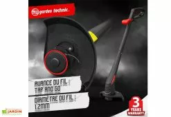 Elem Garden Tondeuse électrique 1300 W + Coupe-bordure électrique 250 W -Jardinage Soldes coupe bordure 1300w elem garden tde3213cb22 tap and go