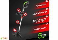 Constructor Coupe Bordures Sans Fil PowerShared 20V - Sans Batterie -Jardinage Soldes coupe bordures batterie powershared constructor 2