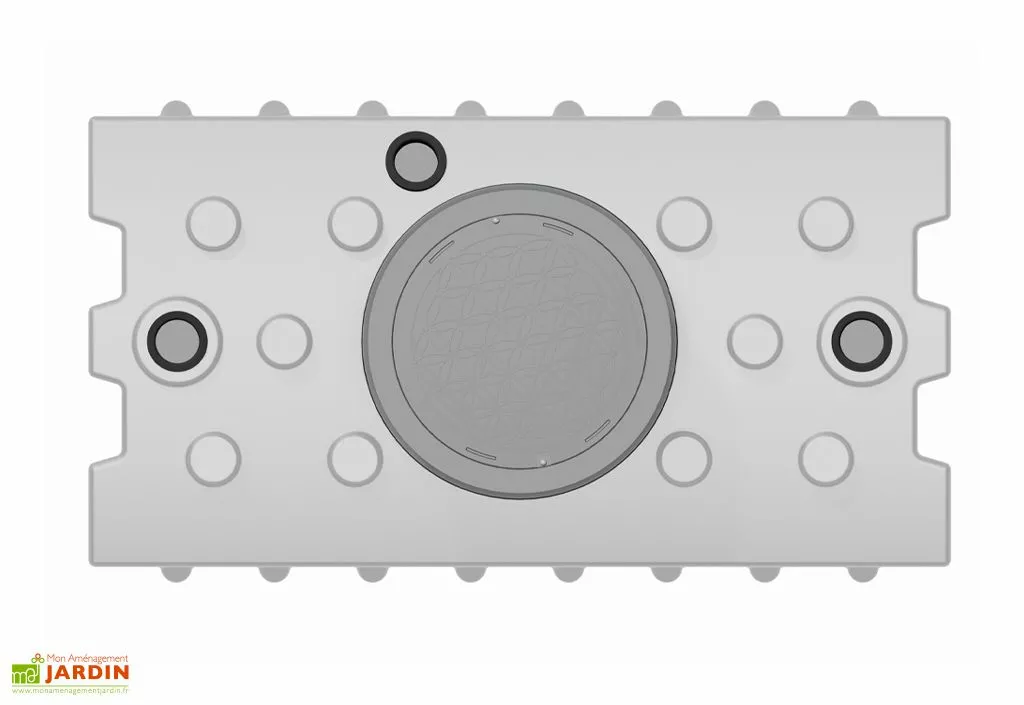 GreenLife Cuve De Récupération D’eau De Pluie Enterrée – 2000 L Plate 4 GreenLife Cuve De Récupération D’eau De Pluie Enterrée – 2000 L Plate – Image 2