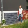 Garantia Cuve Récupération D'Eau Pluie Murale Rocky 400L 1 Garantia Cuve Récupération D'Eau Pluie Murale Rocky 400L -Jardinage Soldes cuve murale 400 l