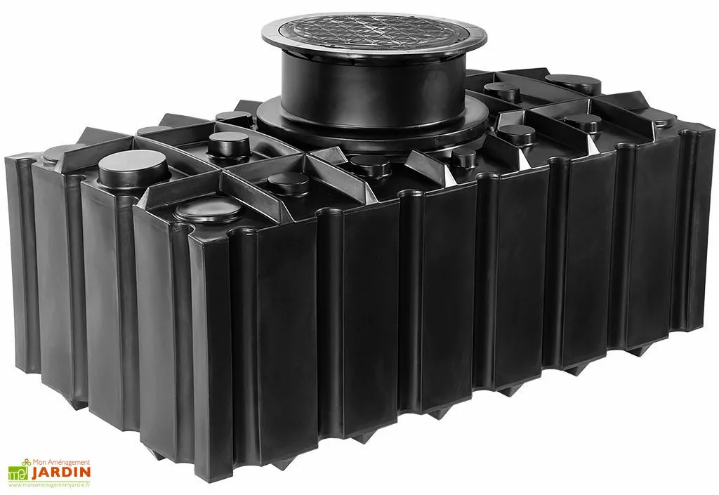GreenLife Cuve Récupérateur D'Eau Enterrée Plate GFT 2000 L 3 GreenLife Cuve Récupérateur D'Eau Enterrée Plate GFT 2000 L