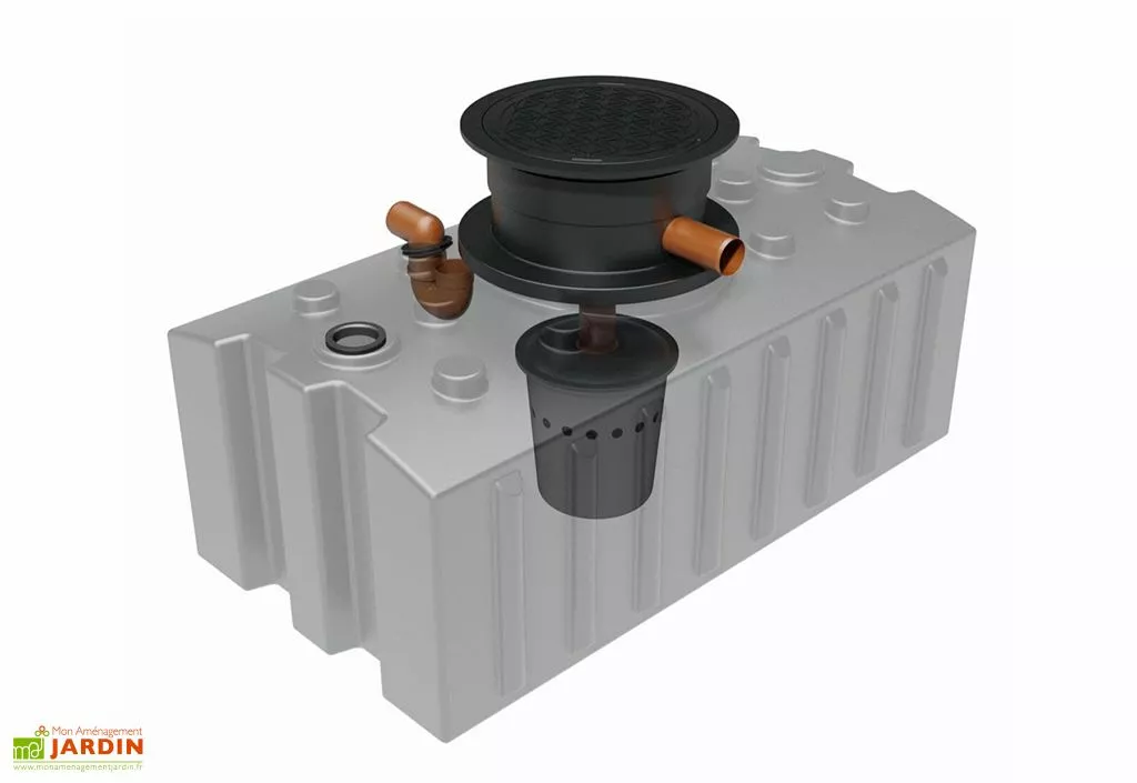 GreenLife Cuve De Récupération D’eau De Pluie Enterrée – 2000 L Plate 7 GreenLife Cuve De Récupération D’eau De Pluie Enterrée – 2000 L Plate – Image 5