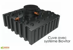 GreenLife Cuve De Récupération D’eau De Pluie Enterrée – 4000 L Plate -Jardinage Soldes cuve plate recuperation eau pluie greenlife 4000l biovitor