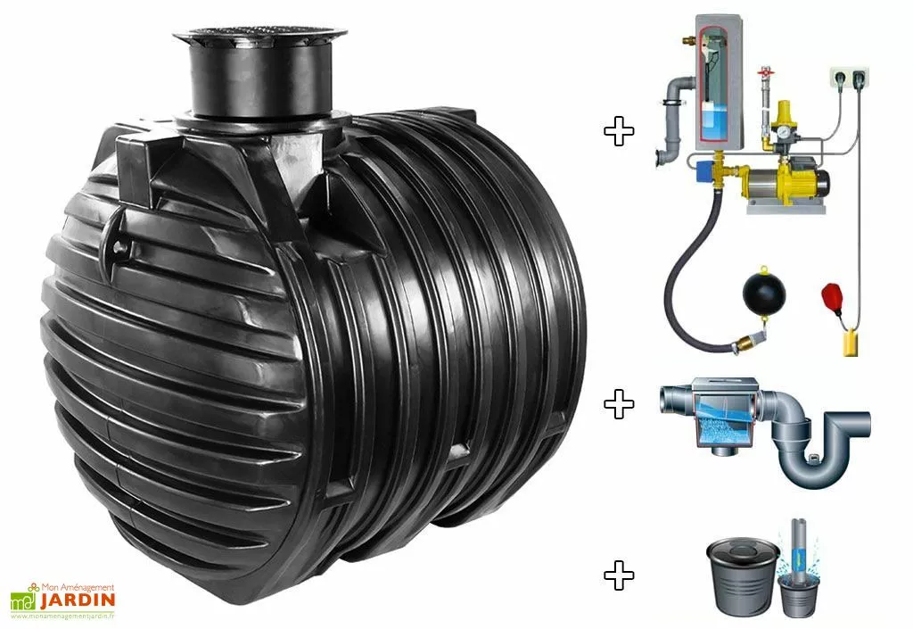 GreenLife Cuve Recuperateur Eau Clever A 6000 L 3 GreenLife Cuve Recuperateur Eau Clever A 6000 L
